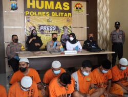 Berhasil Mengungkap 7 Kasus Curanmor, Polres Blitar Amankan 13 Tersangka