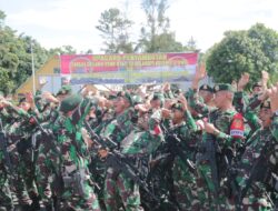 Pajurit TNI dari Yonif Raider 514/SY Dibawah Pimpinan Mayor Inf Rinto Wijaya, Telah Tiba di Mimika