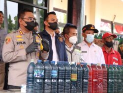 Polres Nganjuk Berhasil Ungkap Penimbunan 2 Ribu Liter Pertalite dan Ratusan Liter Pertamax Oplosan