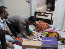 Polisi Peduli, Polres Madiun Kota Beri Bantuan Penderita Cacat Akibat Laka Lantas