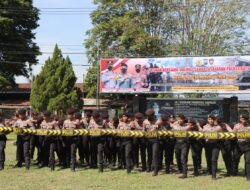 Polres Tapal kuda Gelar Pelatihan Peningkatan Kemampuan Pengendalian massa