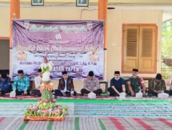 Danramil 0822/11 Tapen, Hadiri peringatan maulid nabi Muhammad Saw di Pendopo Kecamatan