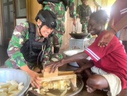 SATGAS YONIF RAIDER 514/SY/9/2 KOSTRAD PELOPORI HOME INDUSTRI BAGI WARGA PAPUA