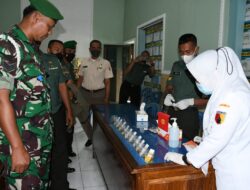Mencegah Peredaran Narkoba, Kodim 0822 Bondowoso Lakukan Tes Urine