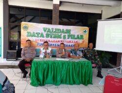 Babinsa 0822/01 Bondowoso Bersama Lurah Nangkaan Hadiri Rapat Validasi STBM 5 Pilar