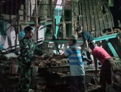 Sigap Anggota Koramil 0822/11 Tapen, Langsung Tinjau Madrasah Yang Ambruk