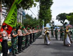 Sinergitas TNI-Polri, Kapolres Bondowoso Sambut Kunjungan Danrem 083/Bdj