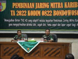 Kodim 0822 Bondowoso Gelar Pembinaan Jaring Mitra Karib