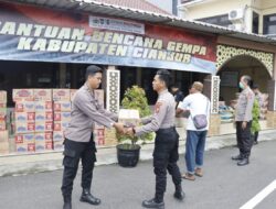 Polres Tanjung Perak Kirim Sembako Untuk Warga Terdampak Gempa Cianjur