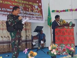 Ikut Meramaikan Perayaan Natal di Kenyam, Satgas Yonif R 514 Kostrad Berbagi.