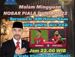 Nasim Khan DPR RI, Nobar Piala Dunia Bersama Pemuda Bondowoso