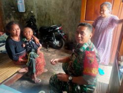 Gelar Komsos, Babinsa Koramil 0822/01 Bondowoso Pantau Anak Stunting Di Wilayah Binaan