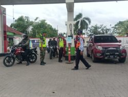 Pastikan Stok BBM Aman, Polres Bojonegoro Pantau SPBU Perbatasan Jatim – Jateng