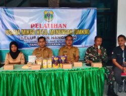 Sosialisasi, Lurah Nangkaan Dan Babinsa Gandeng UMKM