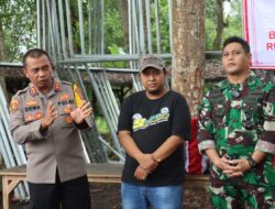 Soliditas TNI Polri Lumajang, Kapolres Bersama Dandim Salurkan Bantuan untuk Warga