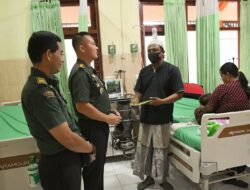 Jenguk Anak Wartawan Yang Sakit, Dandim 0822 : Ini Bentuk Kepedulian dan Kebersamaan