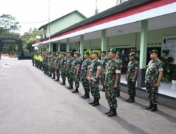 Prajurit Kodim 0822 Bondowoso, Apel Pagi di Awal Tahun 2023