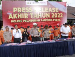 Polres Tanjung Perak Berhasil Gagalkan Peredaran Sabu Sebanyak 40 Kg