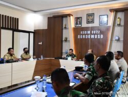 Dandim 0822 Bondowoso Bersama Instansi Terkait Gelar Rakor Kesiapsiagaan Penanggulangan Bencana Alam