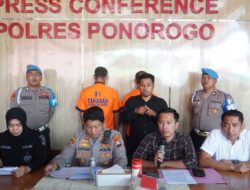 Polres Ponorogo Amankan Dua Orang Pelaku Ilegal Logging Kayu Sono Keling