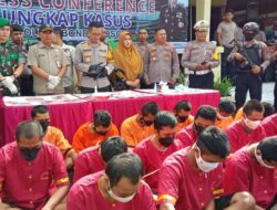 Polisi Amankan Belasan Pelaku Narkoba dan Okerbaya di Bondowoso