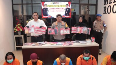 Polres Ponorogo Berhasil Ungkap 8 Kasus Narkoba, 11 Orang Ditetapkan Sebagai Tersangka