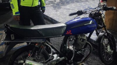 Mengantisipasi Maraknya Balap Liar dan Knalpot Brong Satlantas Polres Bondowoso Laksanakan Giat Operasi