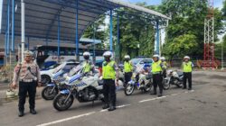 Sat Lantas Polres Bondowoso Patroli di Terminal Kota Guna Keamanan Menjelang Arus Mudik Lebaran