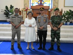 Ciptakan Kamtibmas, Dandim 0822 bersama Forkopimda Bondowoso Kunjungi Gereja Ibadah Paskah