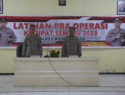 Polres Bondowoso Melaksanakan Lat Pra Ops Ketupat Semeru 2023 di Satlantas Polres Bondowoso