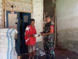 Ringankan Beban Warga Binaan, Babinsa Koramil 0822/04 Tenggarang Berikan Beras