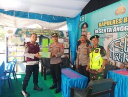 Babinsa koramil 0822/02 Curahdami Lakukan Pengamanan Pos Terpadu Lebaran