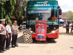 Polres Sumenep Berangkatkan Dua Bus Balik Mudik Gratis