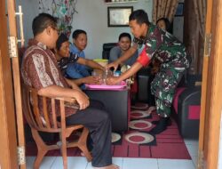 Suasana Idul Fitri, Babinsa Koramil 0822/04 Tenggarang Halal Bihalal