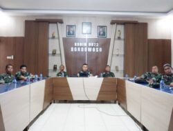 Video Conference Serentak, Dandim 0822 Bondowoso Mengikuti Pengarahan Panglima TNI