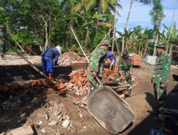 Pra TMMD, Kodim 0822 Bondowoso Rehab Mushola di Desa Kerang