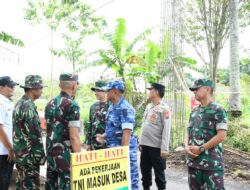 Kompak, Dandim 0822 dan Forkopimda Bondowoso Tinjau Sasaran TMMD Ke-116