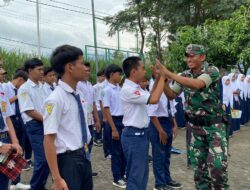 Tak Hanya Kegiatan Fisik Satgas TMMD 116 Bondowoso Mengajar Di Sekolah