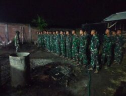 Apel Malam Penting Dilaksanakan Bagi Anggota Satgas TMMD 116 Bondowoso
