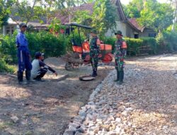 Program TMMD Ke-116 Bondowoso, Terhubung Jalan Lingkungan Dua Desa