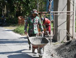 Semangat Satgas TMMD Ke 116 Bondowoso Usung Material Gunakan Argo