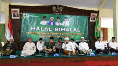 Dandim 0822 Bersama Forkopimda Hadiri Halal Bihalal Pemkab. Bondowoso