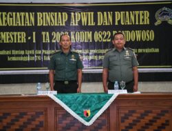 Kodim 0822 Bondowoso Gelar Binsiap Apwil Dan Puanter 2023