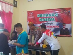 Sambut HUT Bhayangkara Ke-77 Polres Sampang Gelar Khitanan Massal