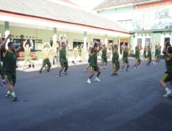 Dandim 0822 Bondowoso, “Wajib Aerobik, Bangun Imunitas Prajurit dan PNS”