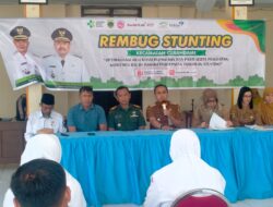 Wujudkan Generasi Sehat, Danramil Curahdami Hadiri Rembuk Stunting