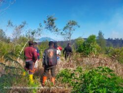 Sinergitas TNI Polri dan stick holder berhasil padamkan Kebakaran Hutan Lindung di Kawasan  Ijen