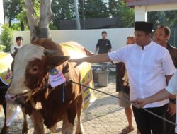 Serahkan Hewan Qurban Kepada Panitia, Berikut Penjelasan Kapolres Bondowoso