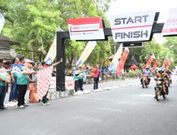 HUT Ke-77 Bhayangkara, Dandim 0822 Bondowoso Hadiri Road Race Kapolres Cup 2023