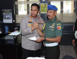Kapolres Bondowoso Mendapatkan Ucapan HUT Bhayangkara ke 77 Dari Subden POM dan Batalyon 514/R